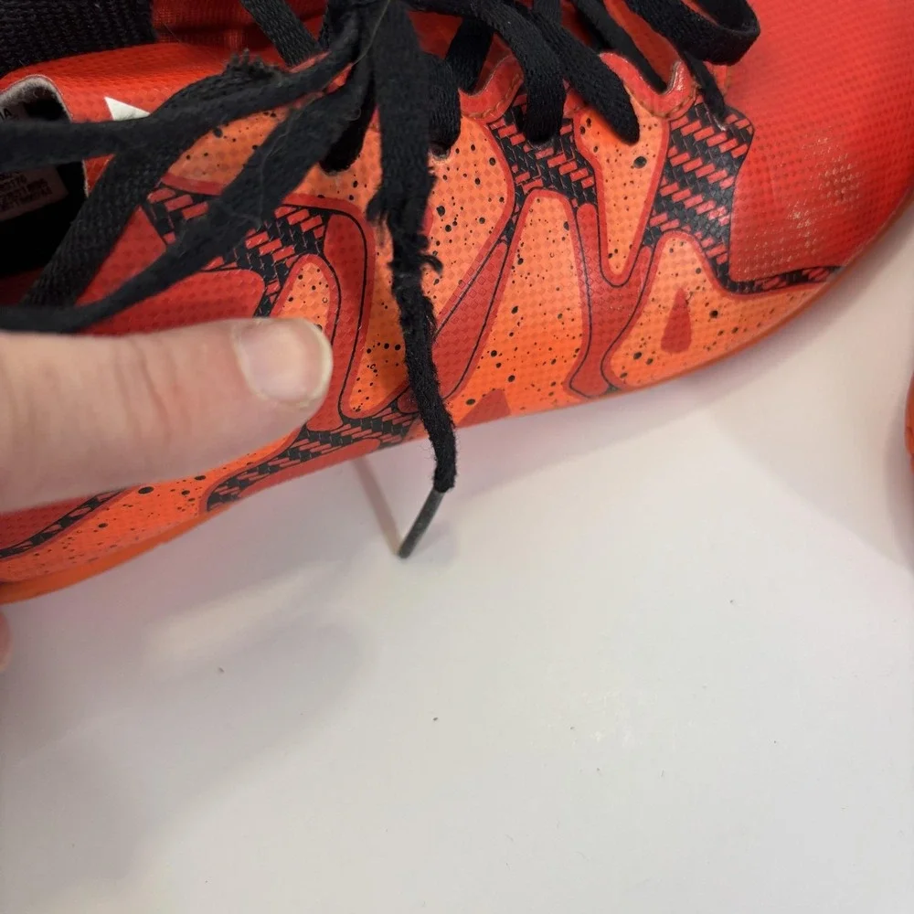 Adidas X 15.4 Indoor Soccer‎ Shoes Youth Size 4.5 Orange Sneakers S83170